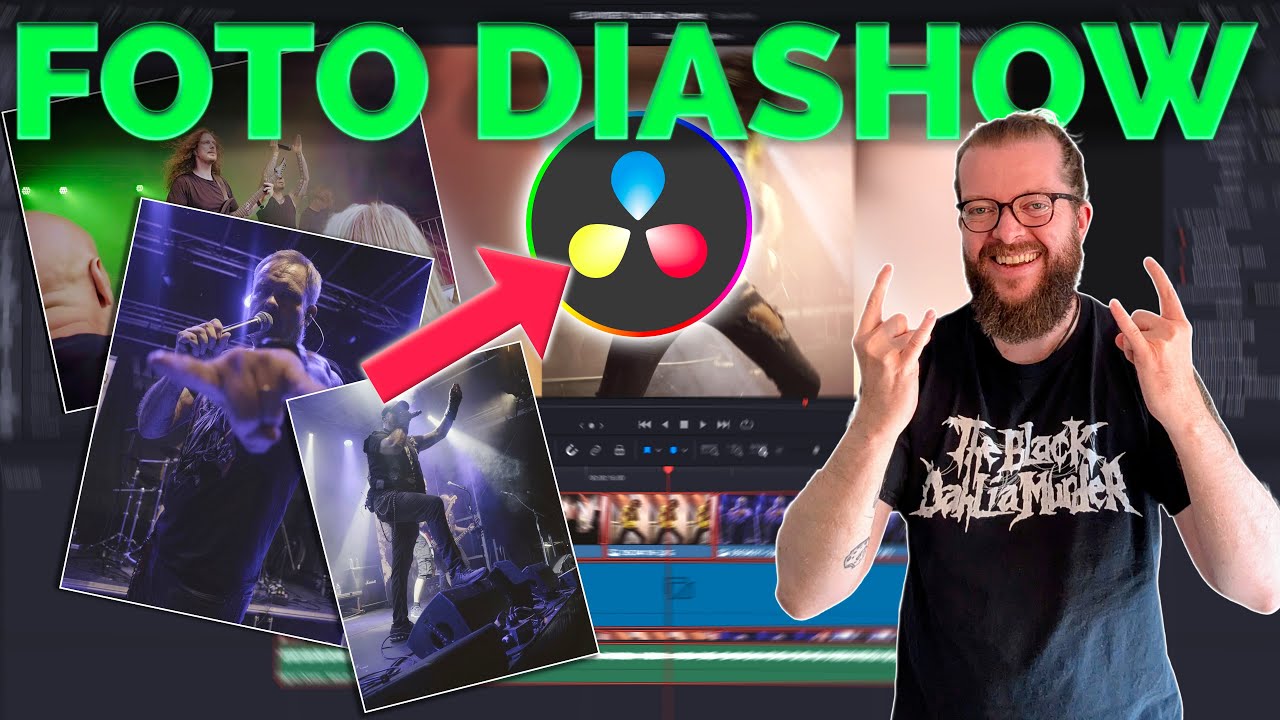 Diashow aus Fotos erstellen in DaVinci Resolve (Anfänger Tutorial)