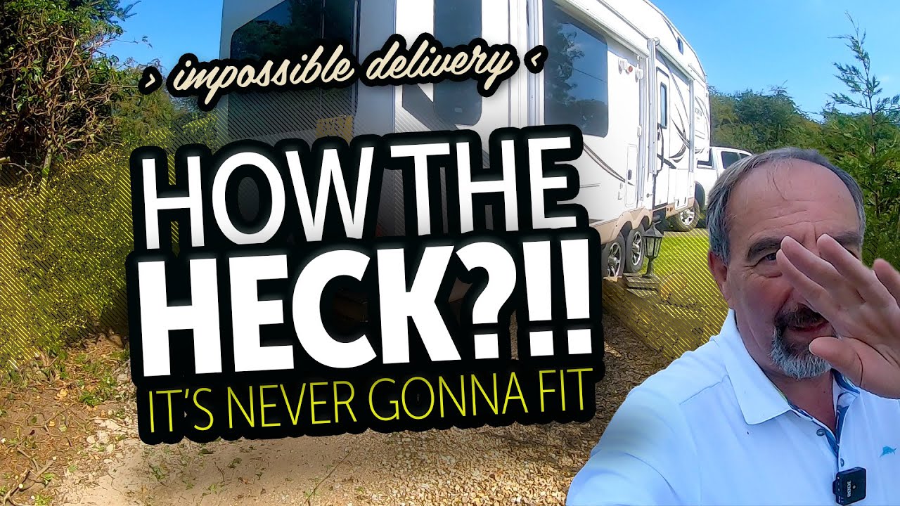 Super Tight 5th Wheel RV Caravan Delivery - Renovation Needs Temporary Home - 5th Wheel Pop-up Home