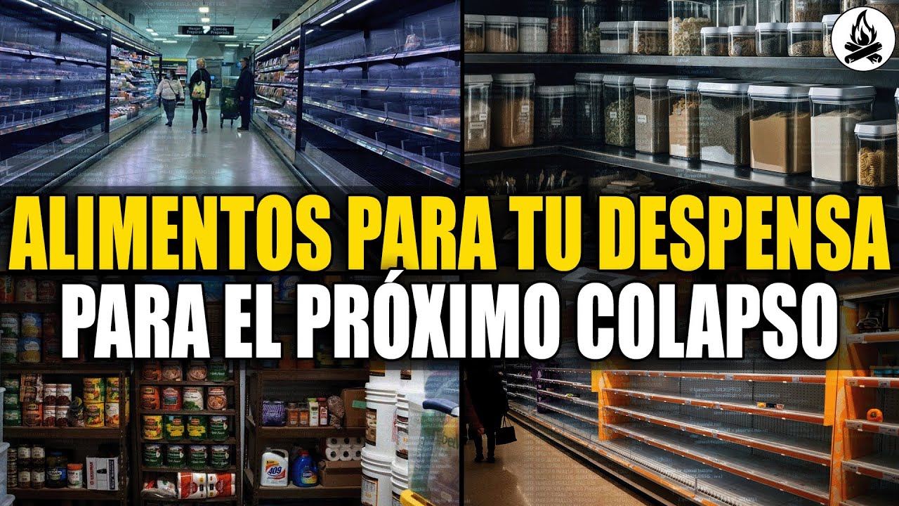 ALIMENTOS para tu DESPENSA para el PR&Oacute;XIMO COLAPSO