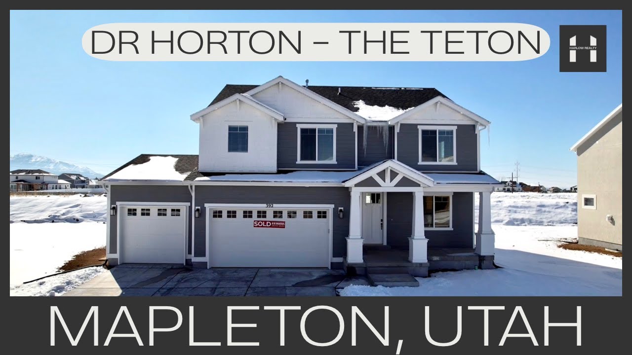 Utah Home Tour - DR Horton, The Teton, Mapleton Utah, New Construction Home Tour