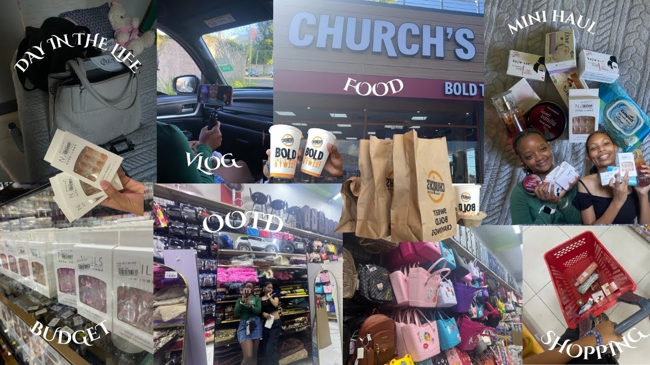 VLOG: DAY IN THEE LIFE | SHOPPING| MINI HAUL| tryingnCHURCHS TEXAS CHICKEN