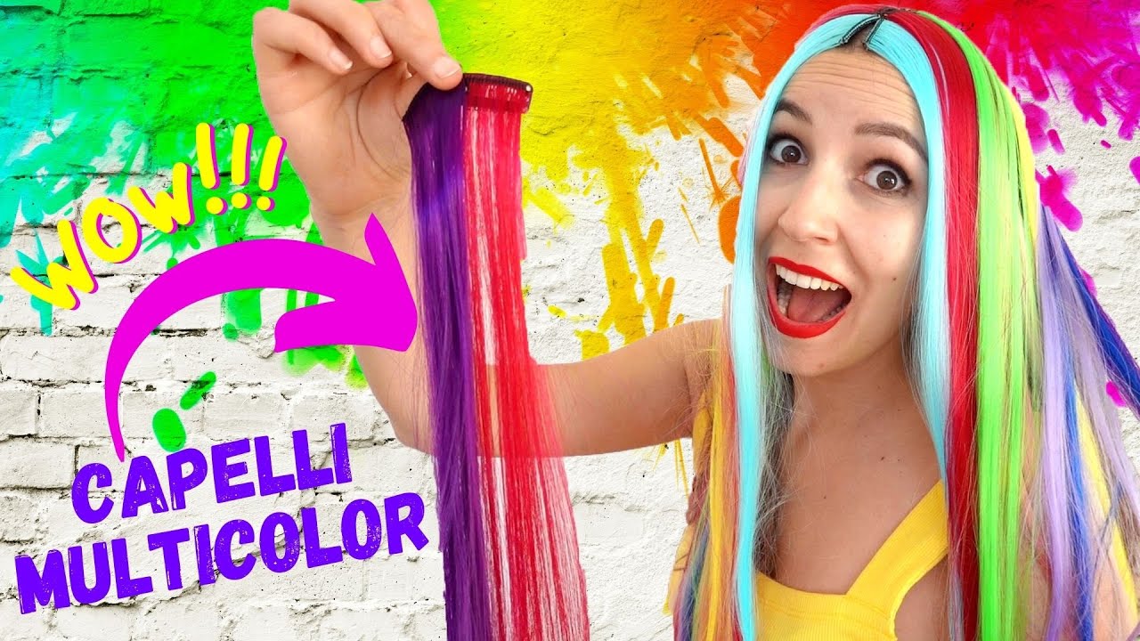 PROVO LE EXTENSION COLORATE PER LA PRIMA VOLTA! *capelli multicolore*
