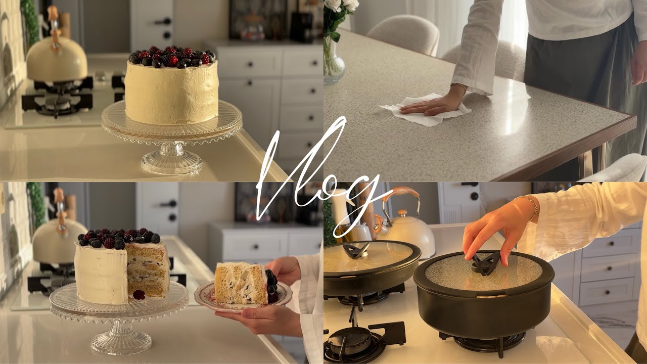 Evde Geçen Sakin Günler🛋️ , Yaş Pasta🎂 , Akşam Yemeği🍛
