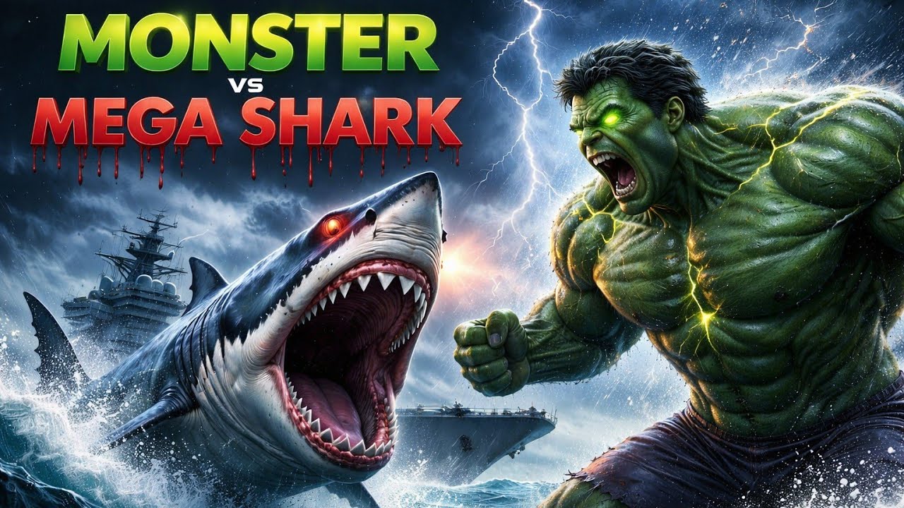 HULK vs MEGA SHARK 🦈🔥 | Final Missile Attack | Epic Ocean Battle I Ultimate Sky Missile Scene I