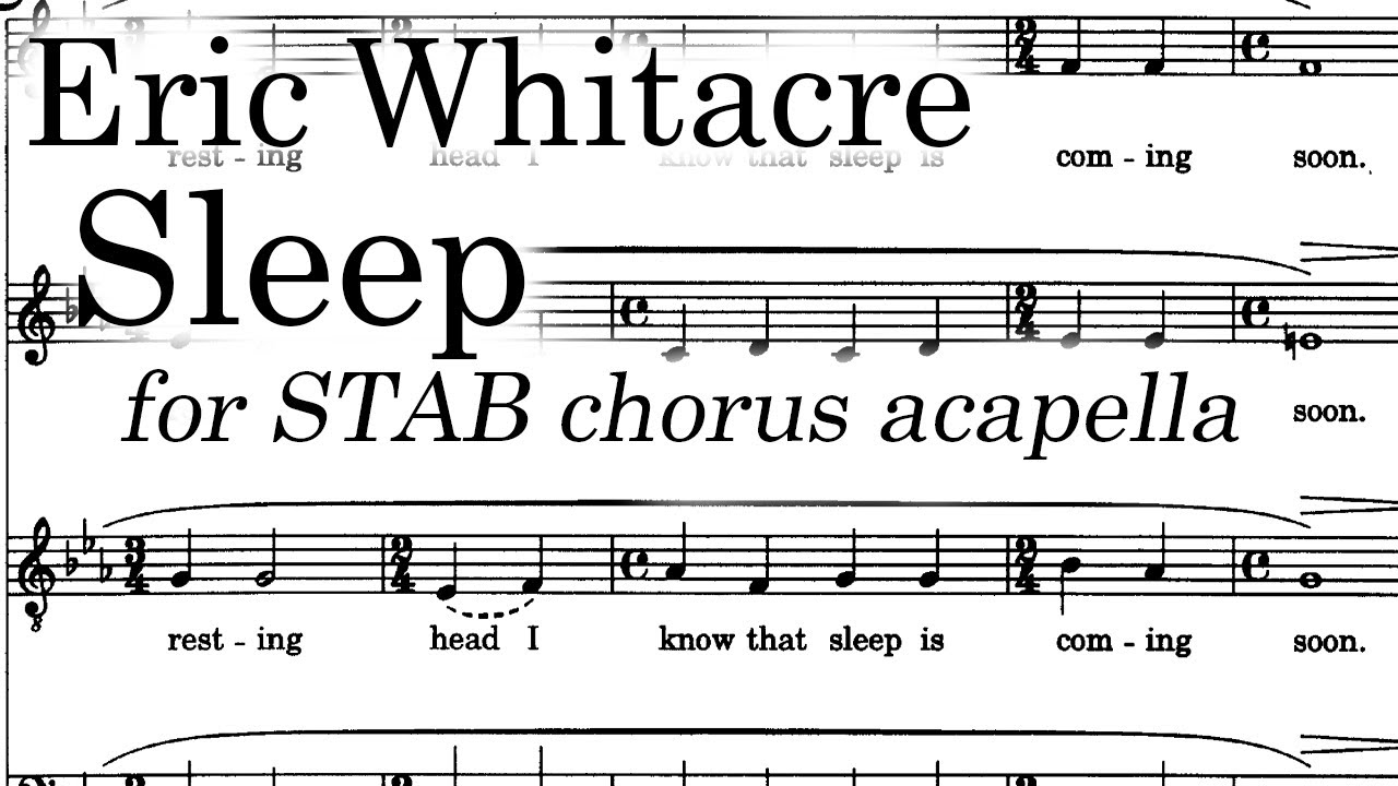 Eric Whitacre - Sleep (2000) Score