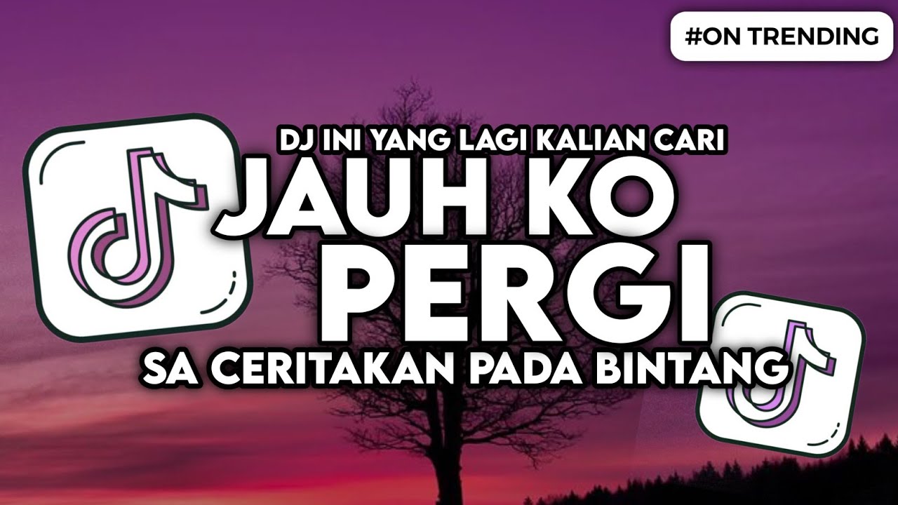 DJ JAUH KO PERGI - SA CERITAKAN PADA BINTANG BINTANG SLOW BASS VIRAL TIKTOK