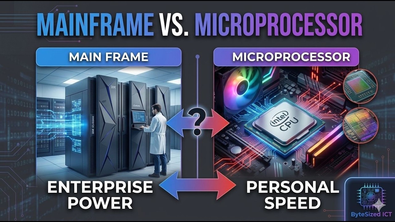 Mainframe Computer vs Microprocessor | Key Differences Explained