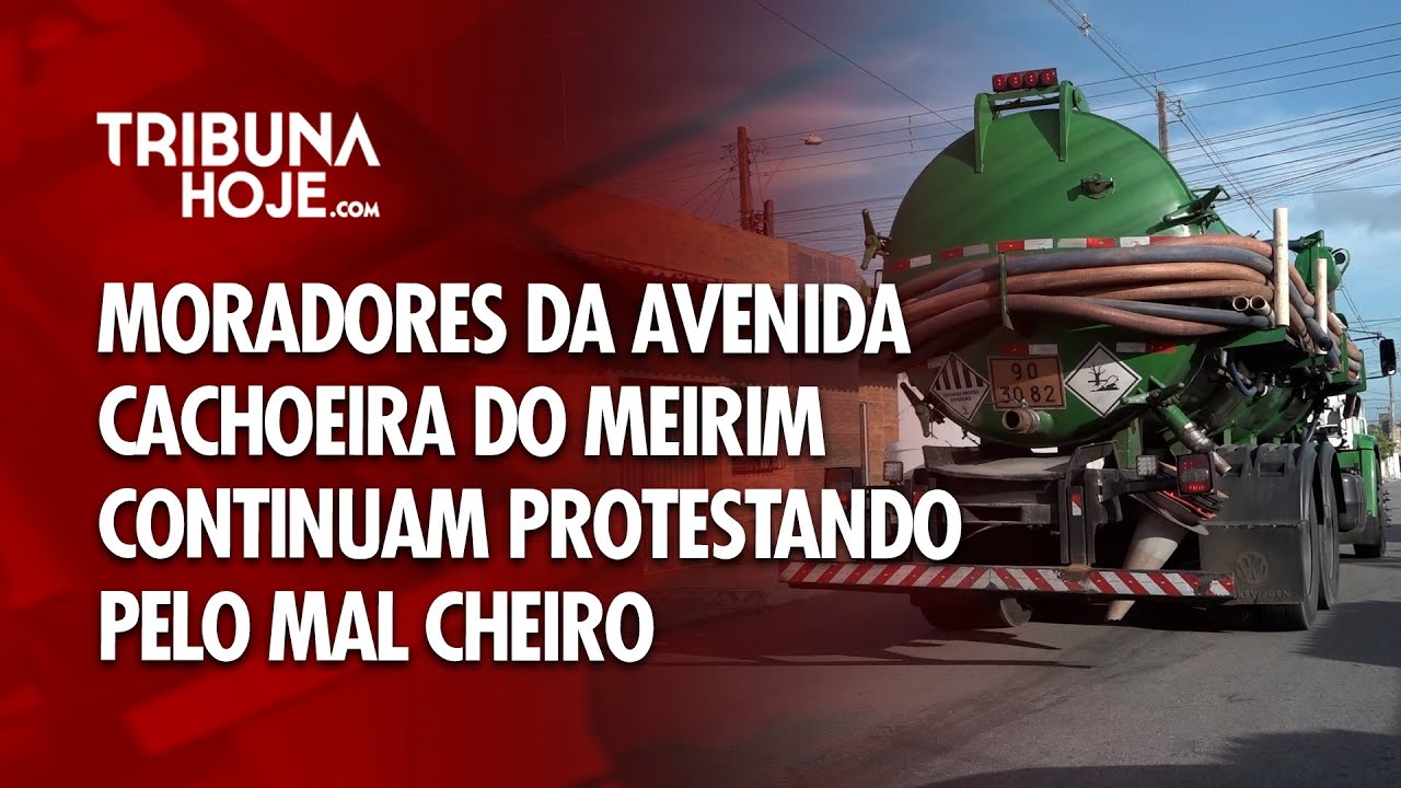 Tribuna Hoje - Moradores da avenida Cachoeira do Meirim continuam protestando pelo mau cheiro
