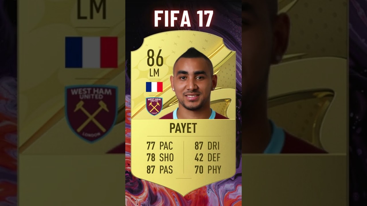 Dimitri PAYET FIFA Evolution 🇫🇷 Fifa 07 - Fifa 23