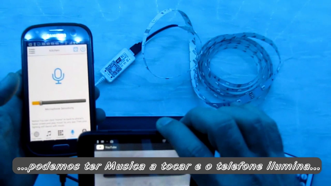 Wi-Fi Magic Home Controlador R&iacute;tmico Fitas Led