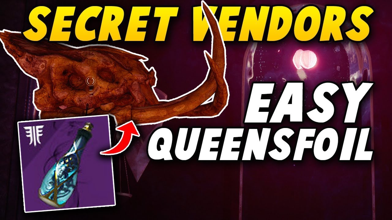 SECRET QUEENSFOIL VENDOR! - How to Easily Get Tinctures of Queensfoil! (Destiny 2 Forsaken)