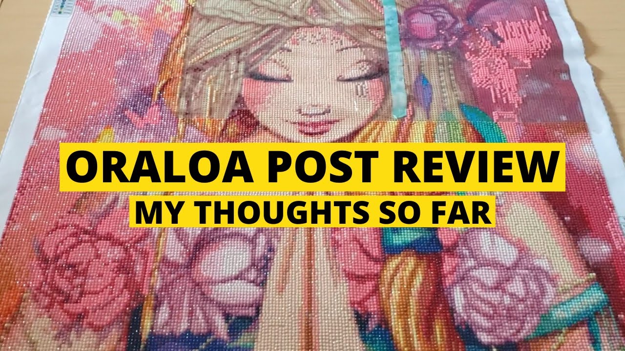 (Almost) Completed Oraloa Diamond Painting Review | Namaste by Laure Phelipon