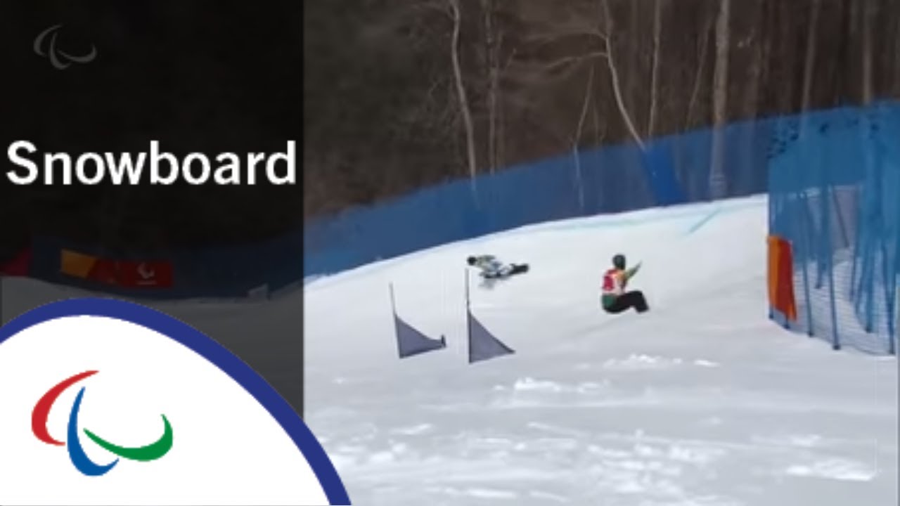 Jacopo LUCHINI VS. Sean POLLARD |Snowboard cross | Snowboard|PyeongChang2018 Paralympic Winter Games