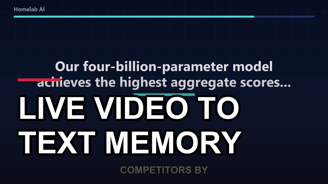 OneStreamer 4B model turns live video into text memory using shared control tokens