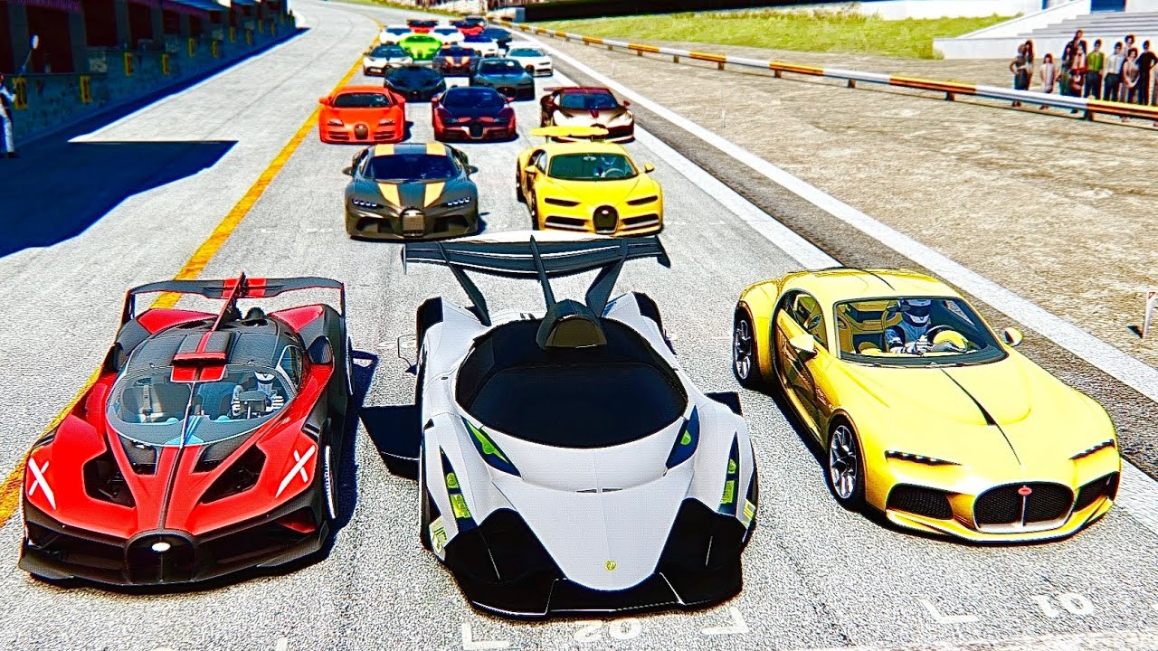 Devel Sixteen GTR vs All Bugatti Hyercars 2022 at Highlands