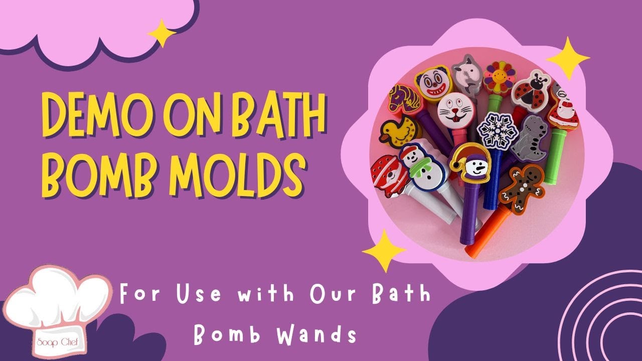 Demo on Bath Bomb Molds that you can use to create bath bombs for inside our Bath Bomb Wands