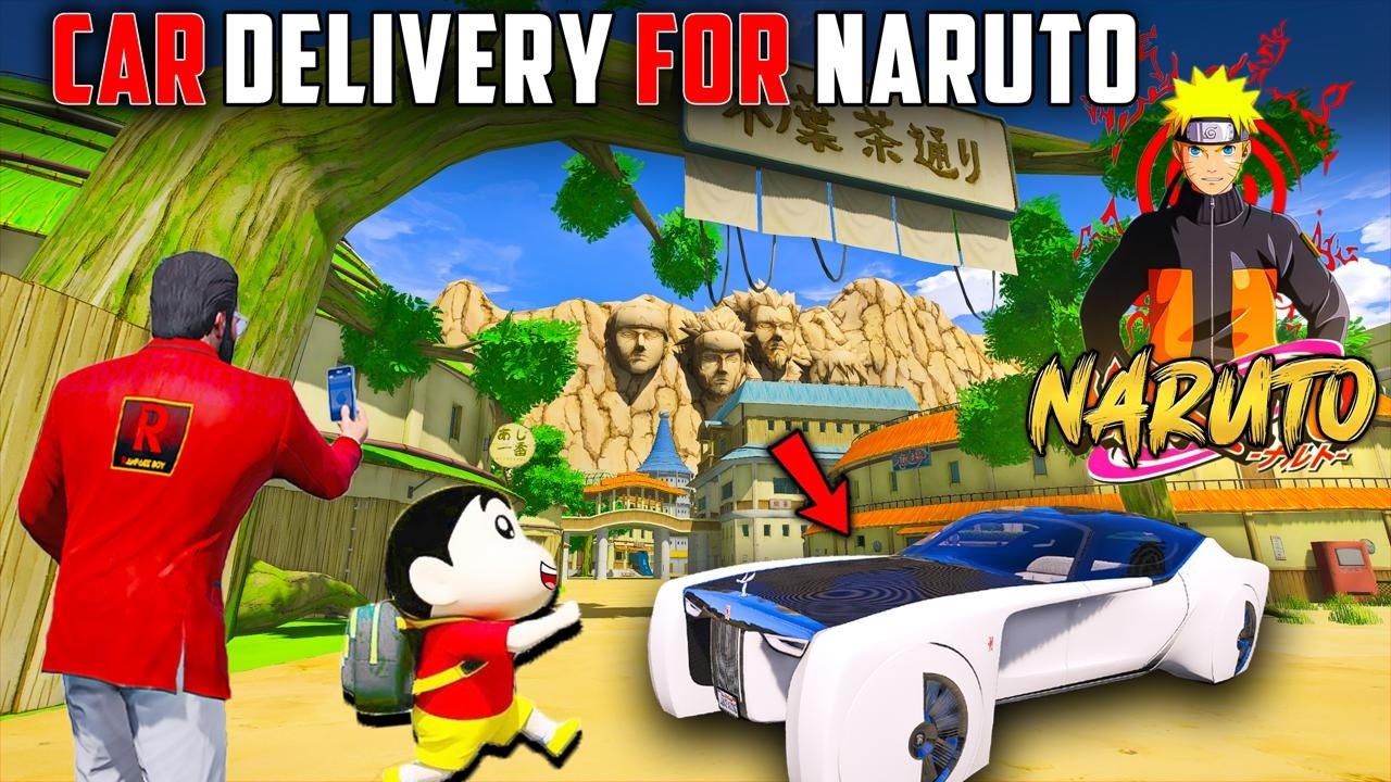 GTA 5 : Rampage & Shinchan🤣Car Delivery For NARUTO In GTA5🤑 Full Fun#bommalu #rampageboy