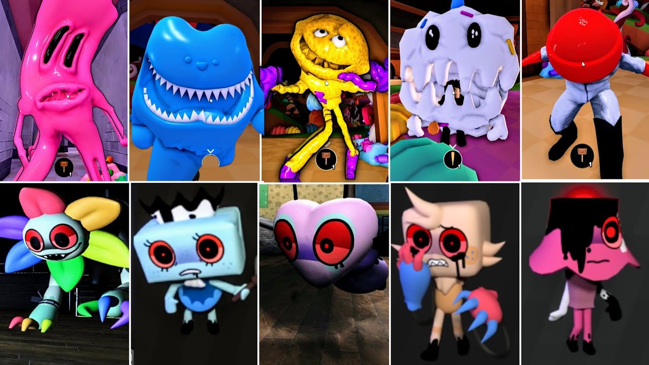 Roblox Dandy's World Vs Taffy Tails All Monsters Jumpscares Showcase Gameplay | New Update