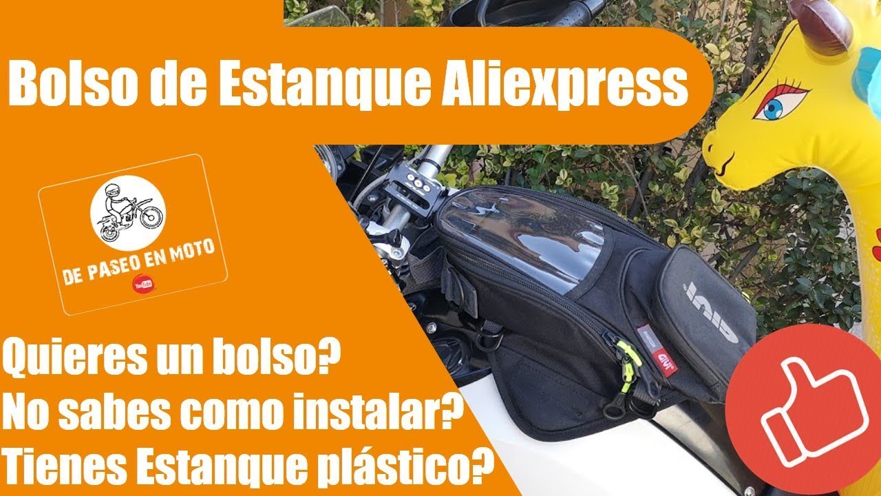 Review Bolso Estanque Imantado para moto e instalación en Estanque Plástico