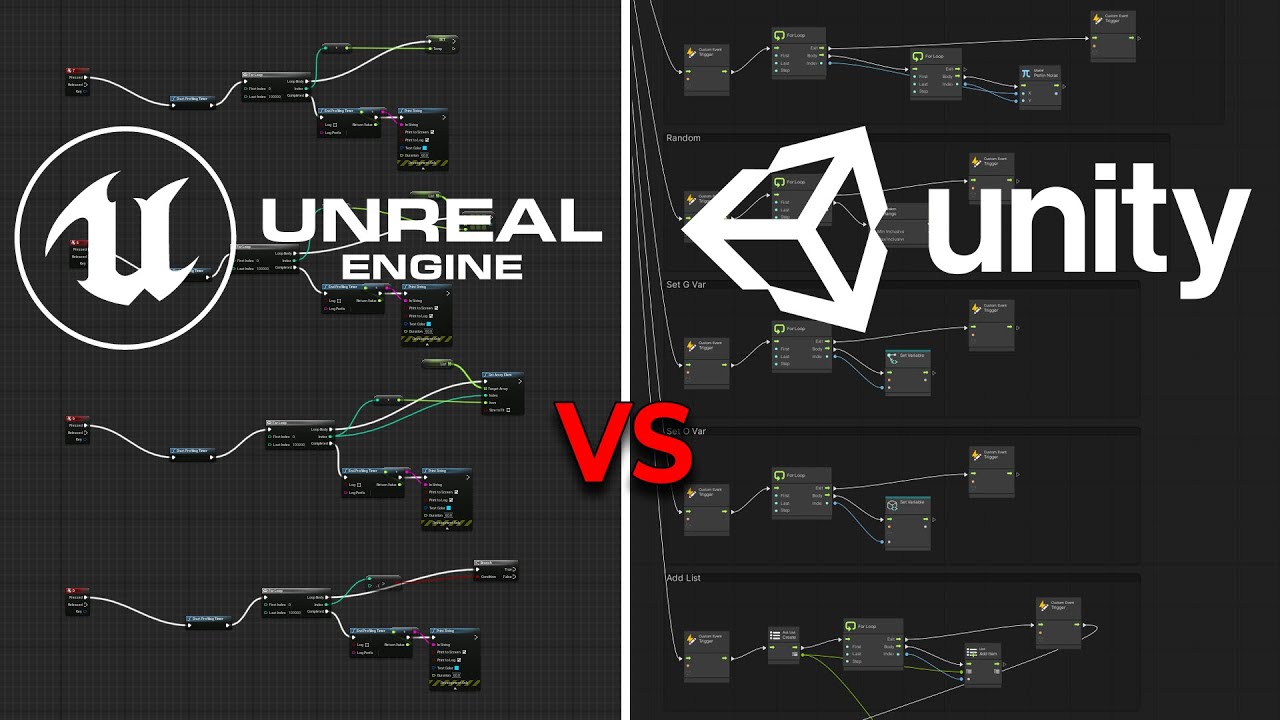What is Faster? Unreal Blueprints or Unity Visual Scripting