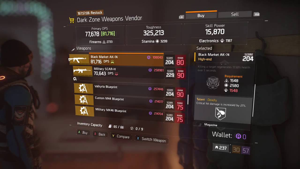 Tom Clancy's The Division Vednor Reset DZ3 DarkZone