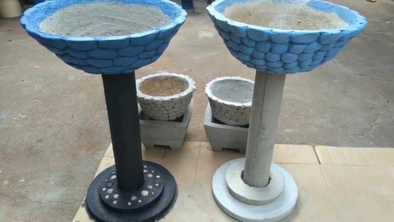 COLUNA DE CONCRETO PARA SUSTENTAÇÃO DE VASO MUITO FÁCIL E PRÁTICA
