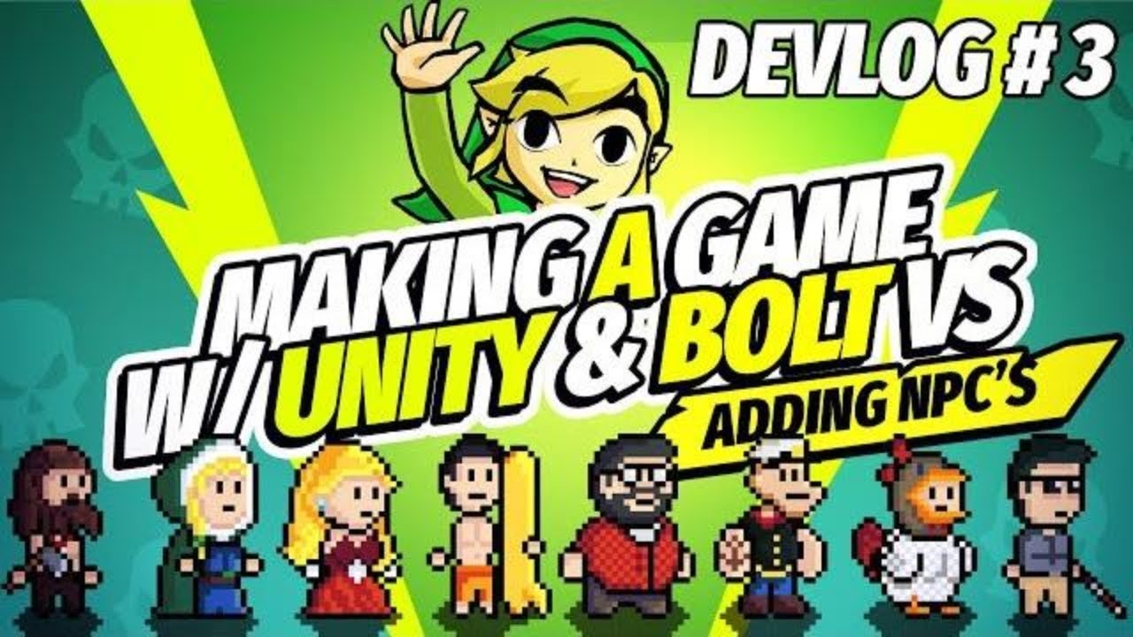 Making A Game with Unity + Bolt Visual Scripting: Devlog # 3 - Adding NPC's (Patreon Love)