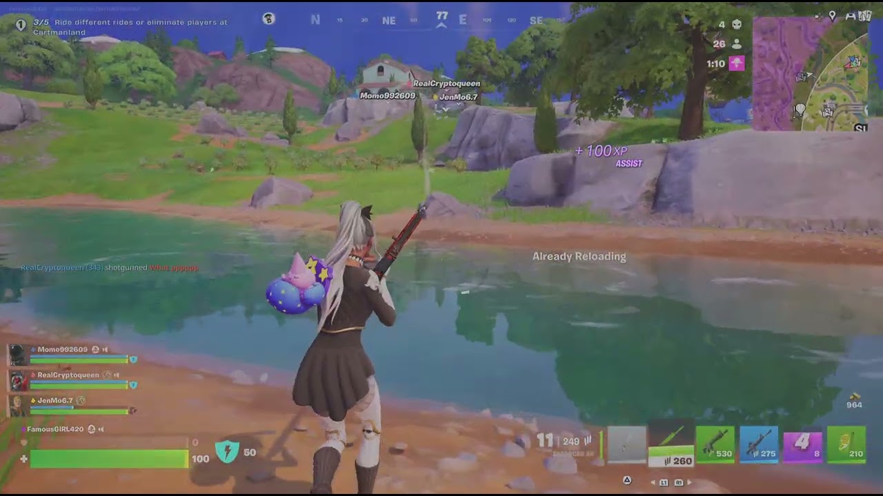 Fortnite PS5: wining Quint