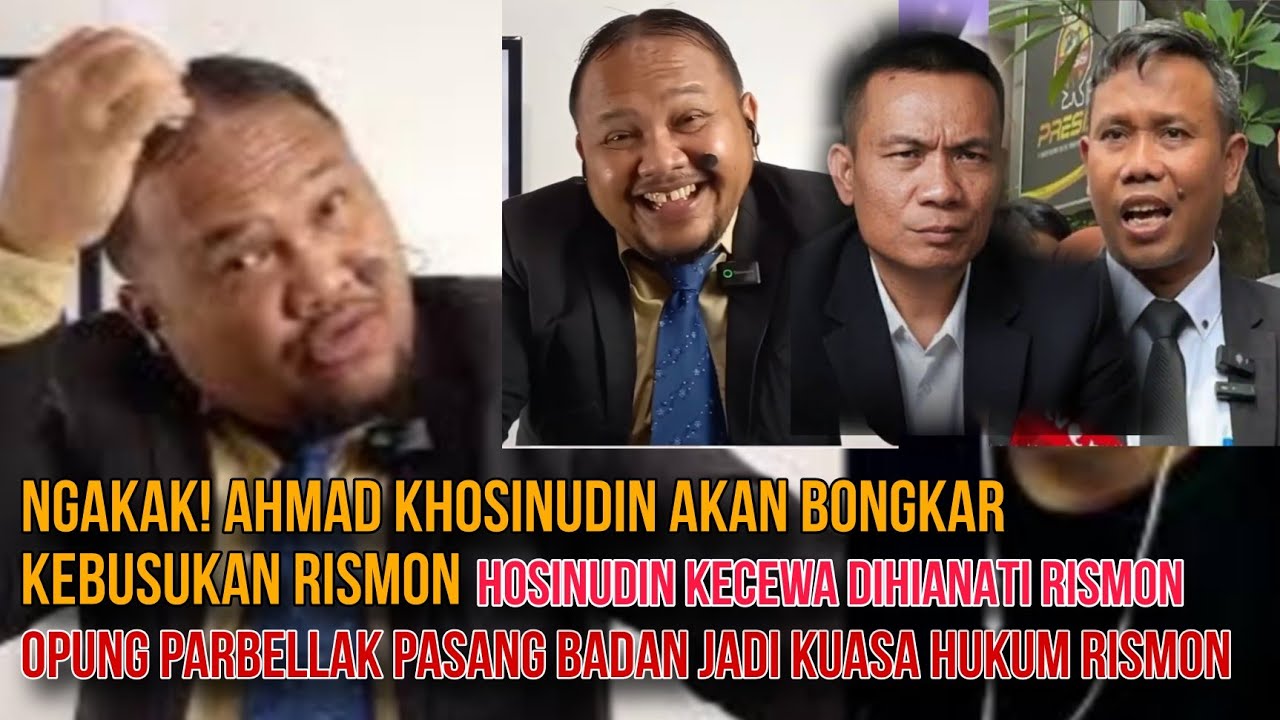 NGAKAK! OPUNG PARBELLAK PASANG BADAN JADI KUASA HUKUM RISMON HOSINUDIN AKAN BONGKAR KEBUSUKAN RISMON