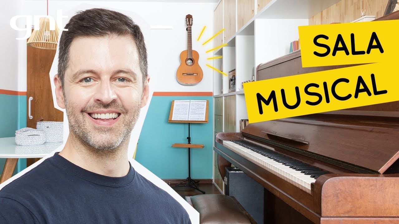 Inspiração para decorar uma sala com piano | Antes e Depois | Maurício Arruda