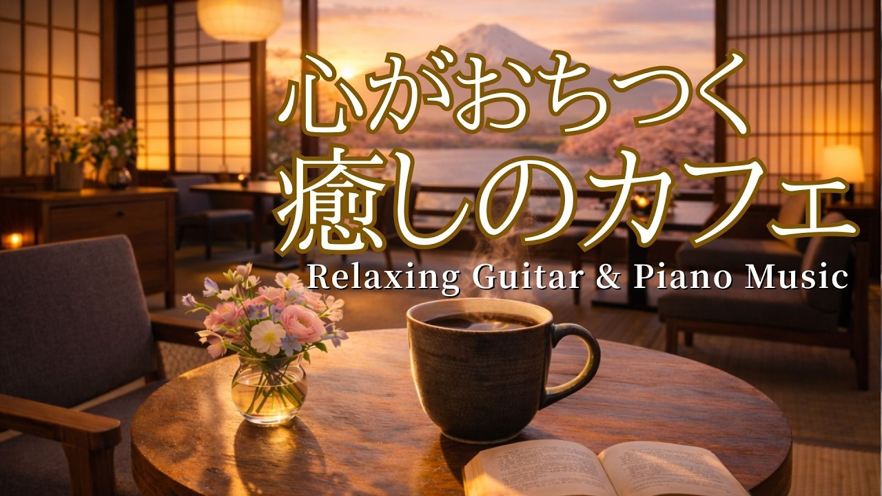 【癒し・作業用BGM】心落ち着く静かなカフェ音楽🌿Vol.2 |Relaxing Piano & Guitar – 120 min  やさしいギター＆ピアノのリラックス音楽｜集中・読書・勉強用