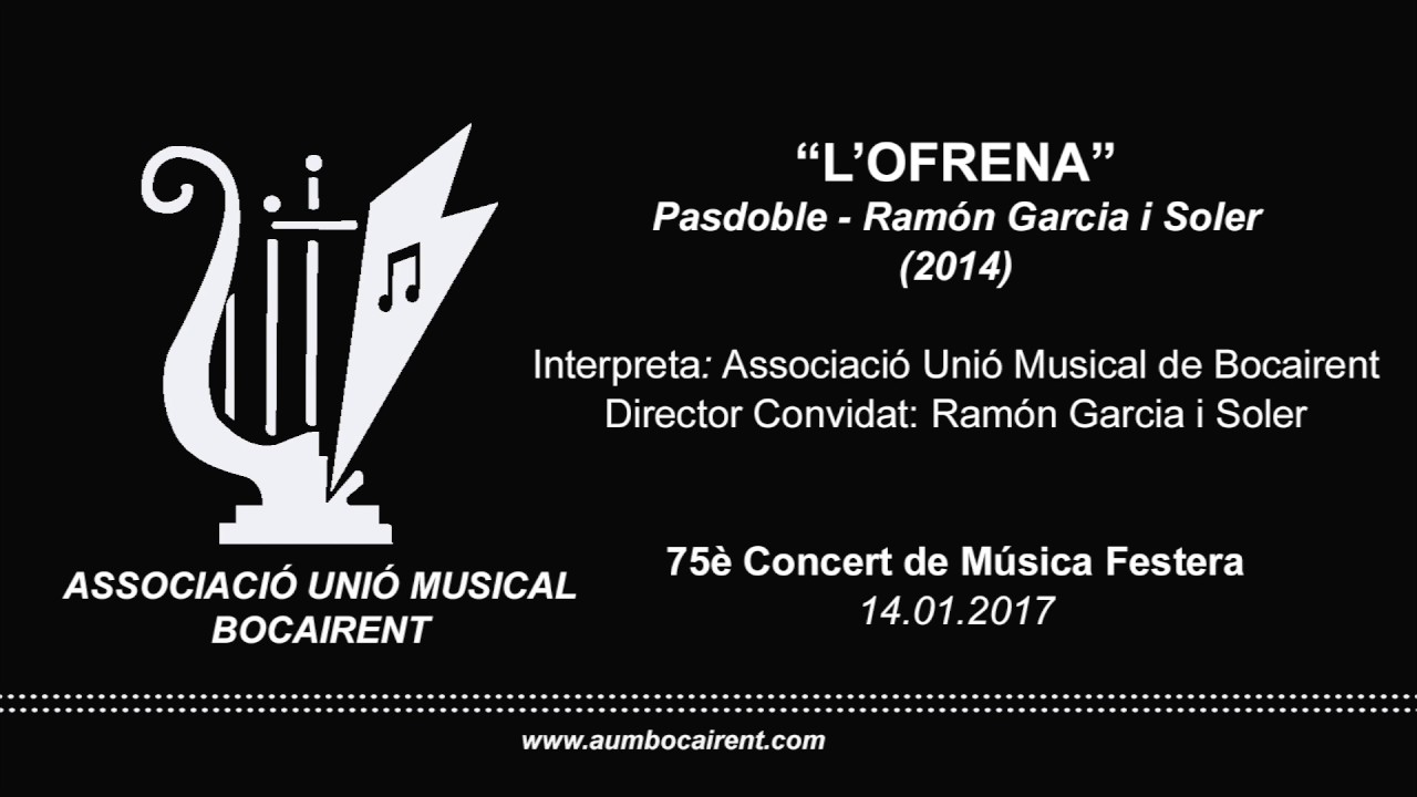 L'OFRENA - (Pd) Ramón García i Soler | AUMBocairent
