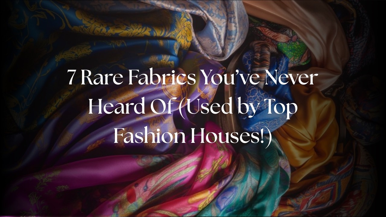 7 Rare Luxury Fabrics You&rsquo;ve Never Heard Of (Used by Top Fashion Houses!)