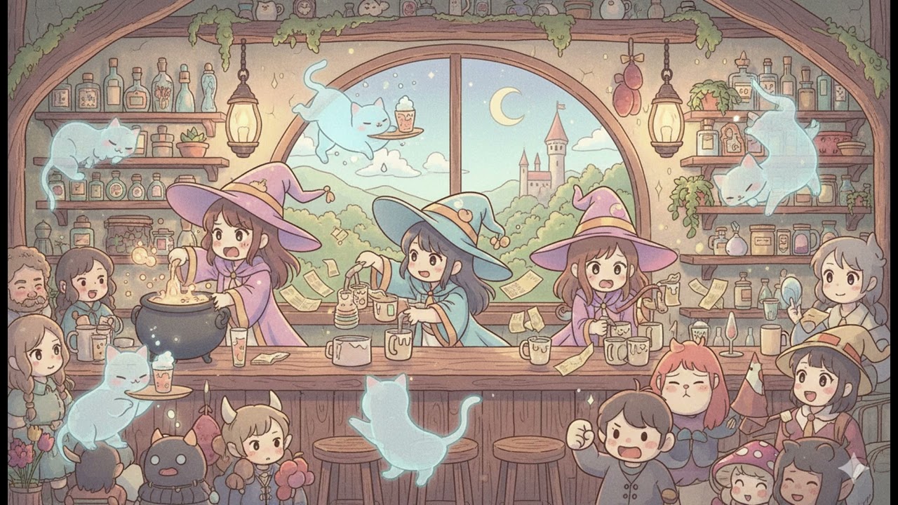 [Free Music] 🍂 Rush Hour | Potion Books & Warm Drinks - Pumpkin Spice