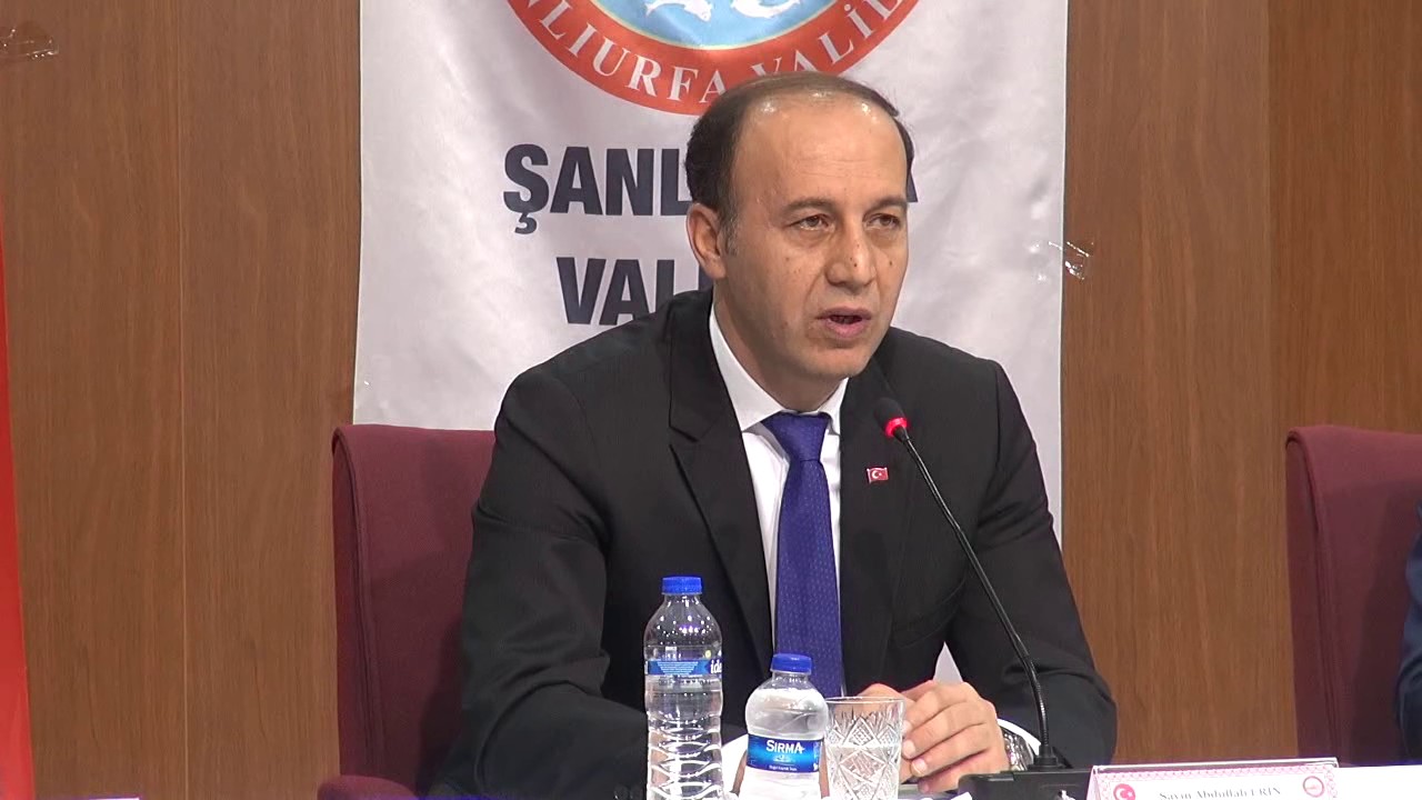 Şanlıurfa Valisi Abdullah Erin'in muhtarlarla istişare toplantısı