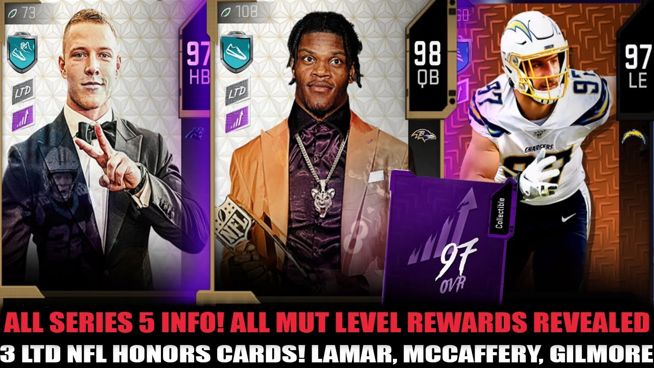 ALL SERIES 5 INFO! ALL MAX MUT LEVEL REWARDS! 3 LTD HONORS, LAMAR, MCCAFFERY, MORE! 97 PASS | MUT 20