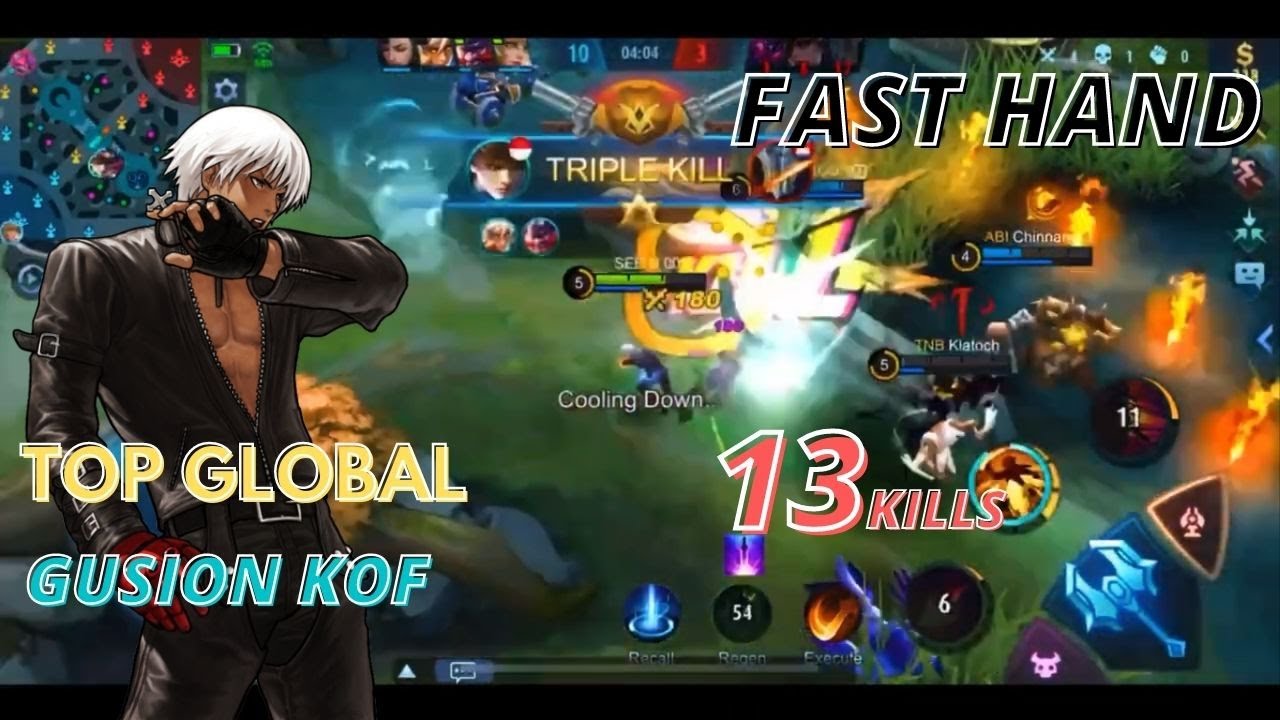 GUSION K.O.F FAST HAND | 13 KILLS | BEST BUILD GUSION 2021- GUSION GAMEPLAY MOBILE LEGEND_MLBB
