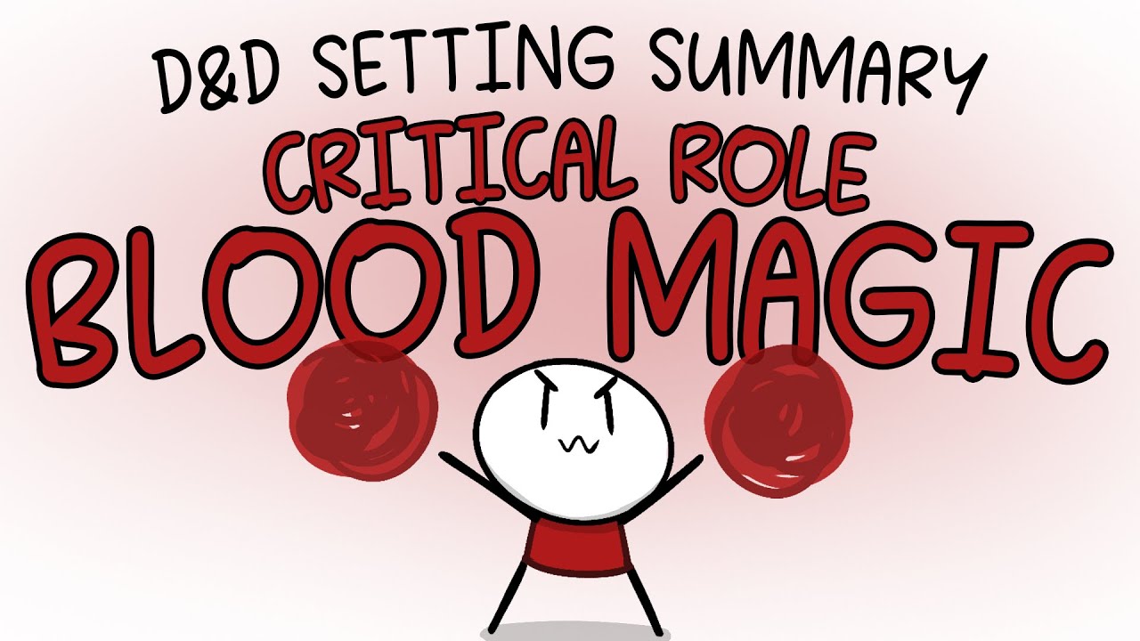 D&D blood magic and how to use life juices to your advantage.