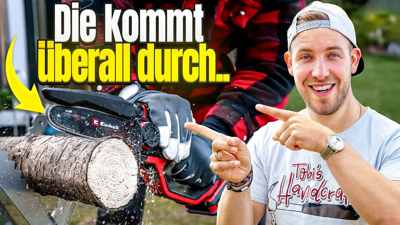 Klein aber richtig Power - Einhell Akku Astkettensäge GP-PS 18/20 Li BL-Solo