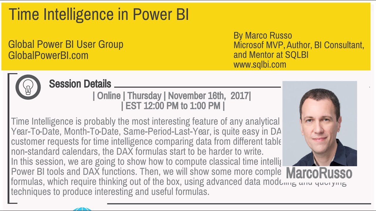 Time Intelligence in Power BI by Marco Russo
