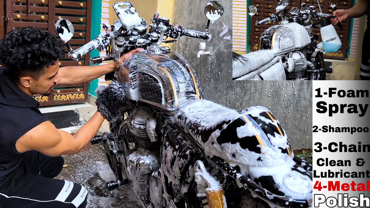 How To Wash Your Bike Properly😎 Applying Metal Polish, Chain Cleaner & Lubricant || The Fit Rider 77