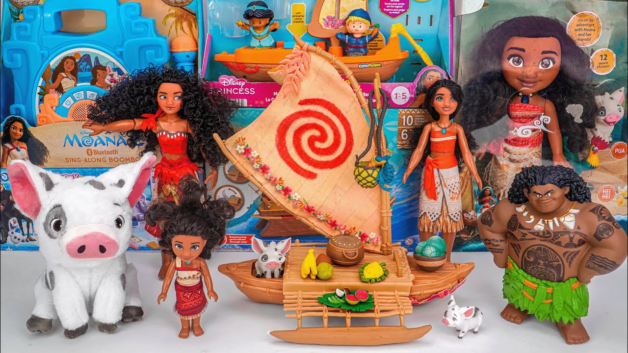 Unboxing Awesome Disney Moana Toys | NEW Moana's Canoe Toys Collection | Adventure Canoe Playset