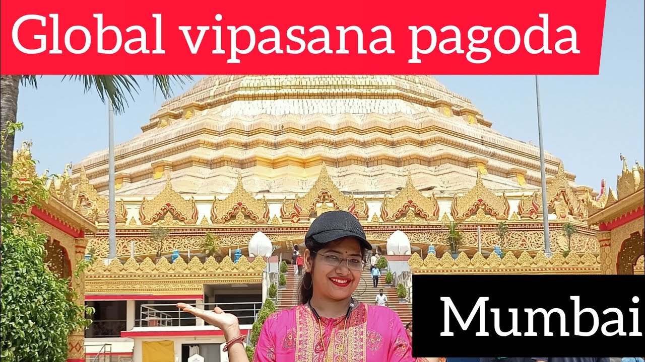 Global vipasana pagoda/must visit PAGODA Mumbai #pagoda #mumbai #meditation #gautambudha #goraibeach
