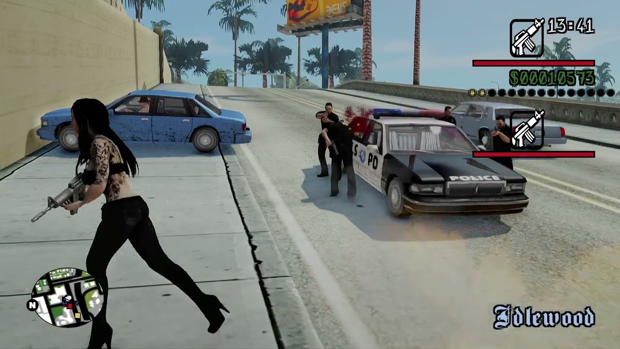 GTA  San Andreas CODMW Hitmarker Test