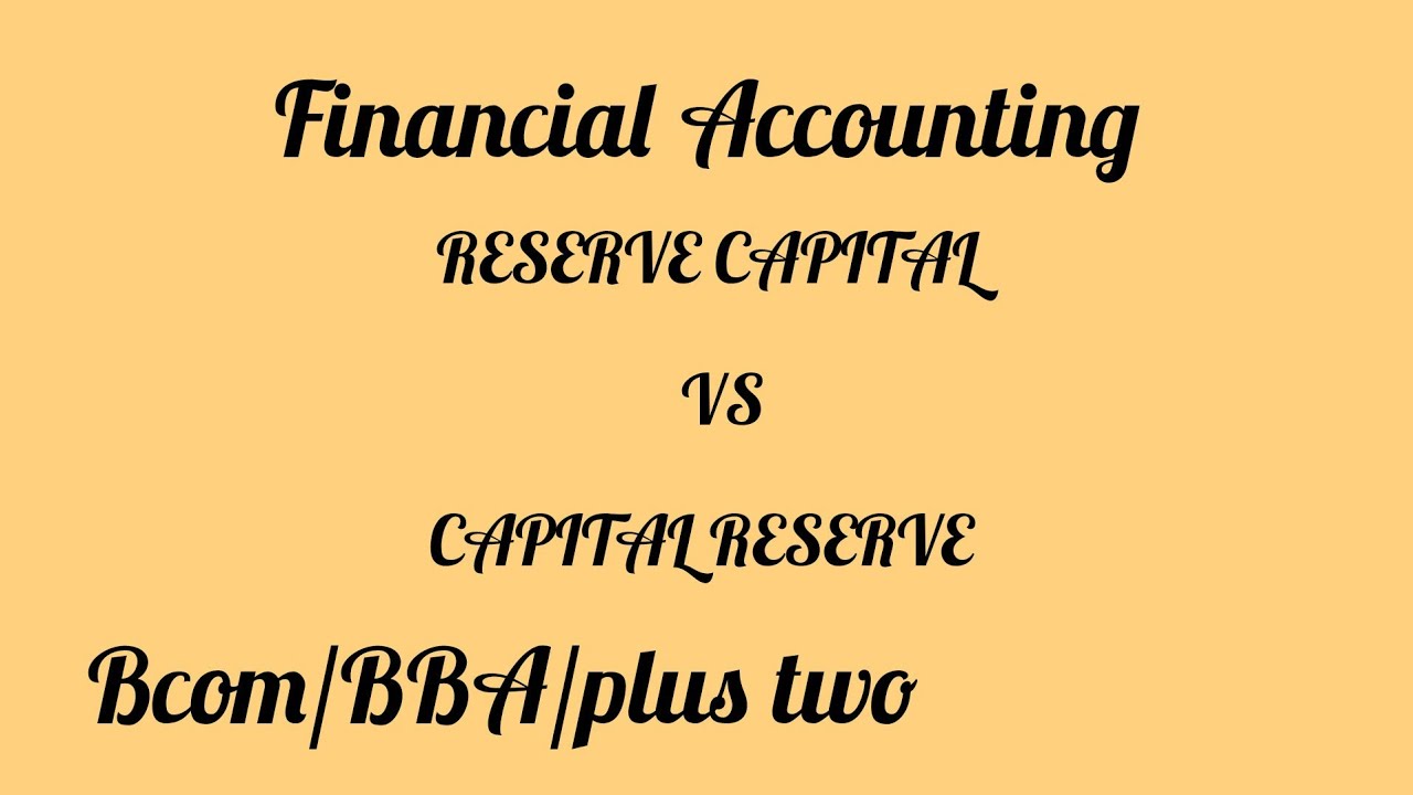 Reserve capital vs capital reserve#plustwofocusarea #accountancyclass12th #bcomaccounting