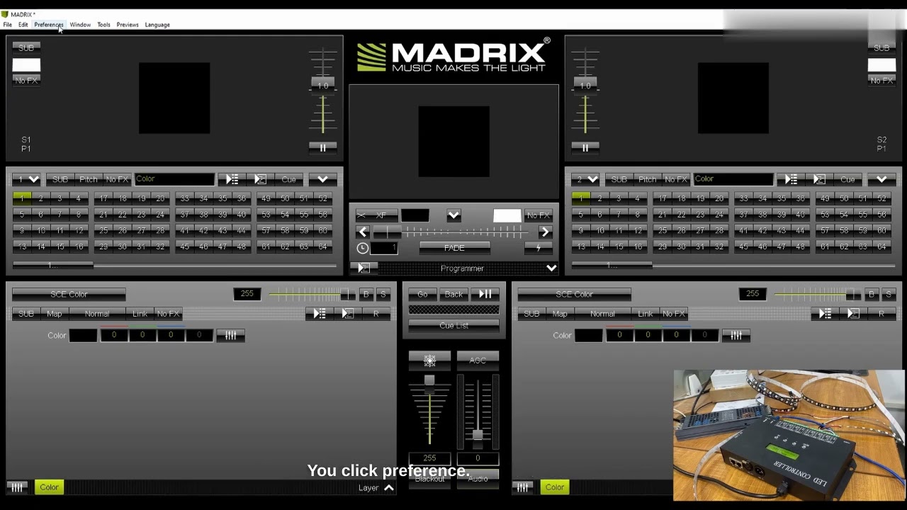 How to use Madrix online with h807sa controller #madrix setting #h807sa #online #uservideo