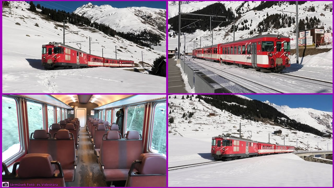 Matterhorn Gotthard Bahn (MGB) Sportzug: Dieni - Sedrun (- Disentis/Mustér) Deh 4/4 23 | 2025.02.