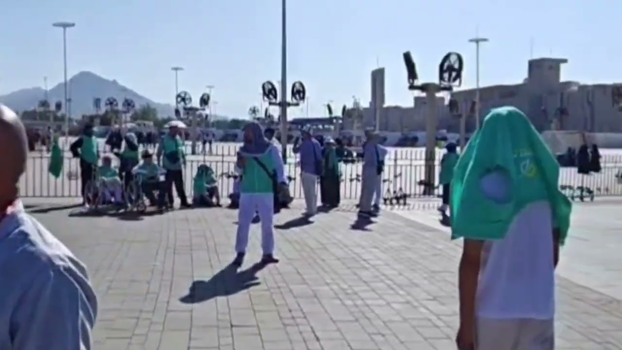 Mountain of jabal e rehmat and Arafat ground 