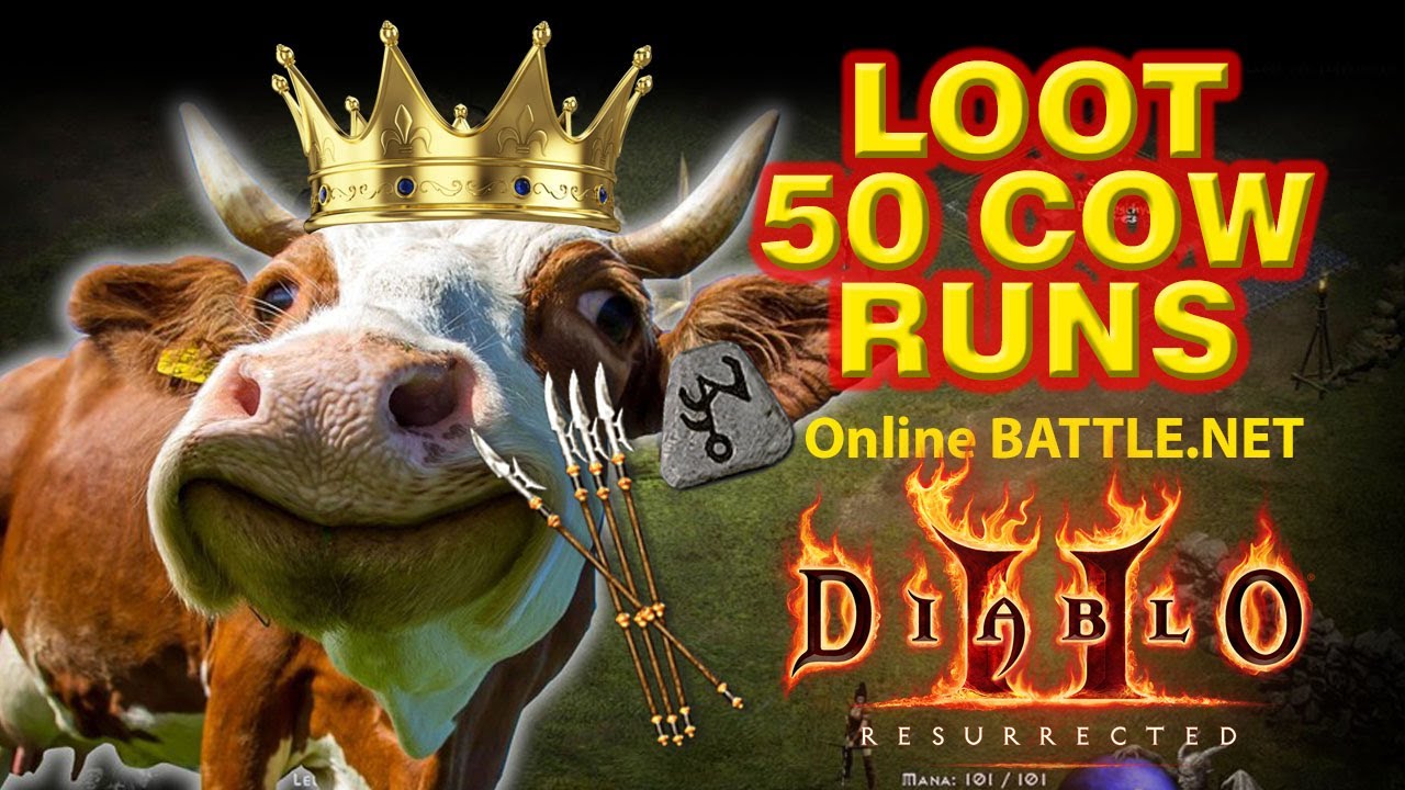 50 Hell Cow level Runs - Diablo 2 Resurrected (D2R)