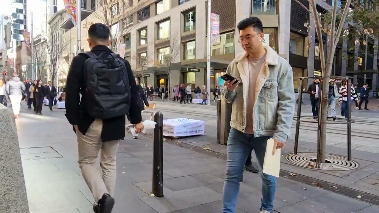 Sydney City ~  People Watching - George Street - CBD.